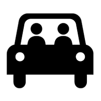 car with two people icon
